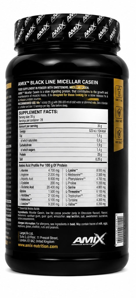 AMIX Black Line Micellar Casein 1 KG
